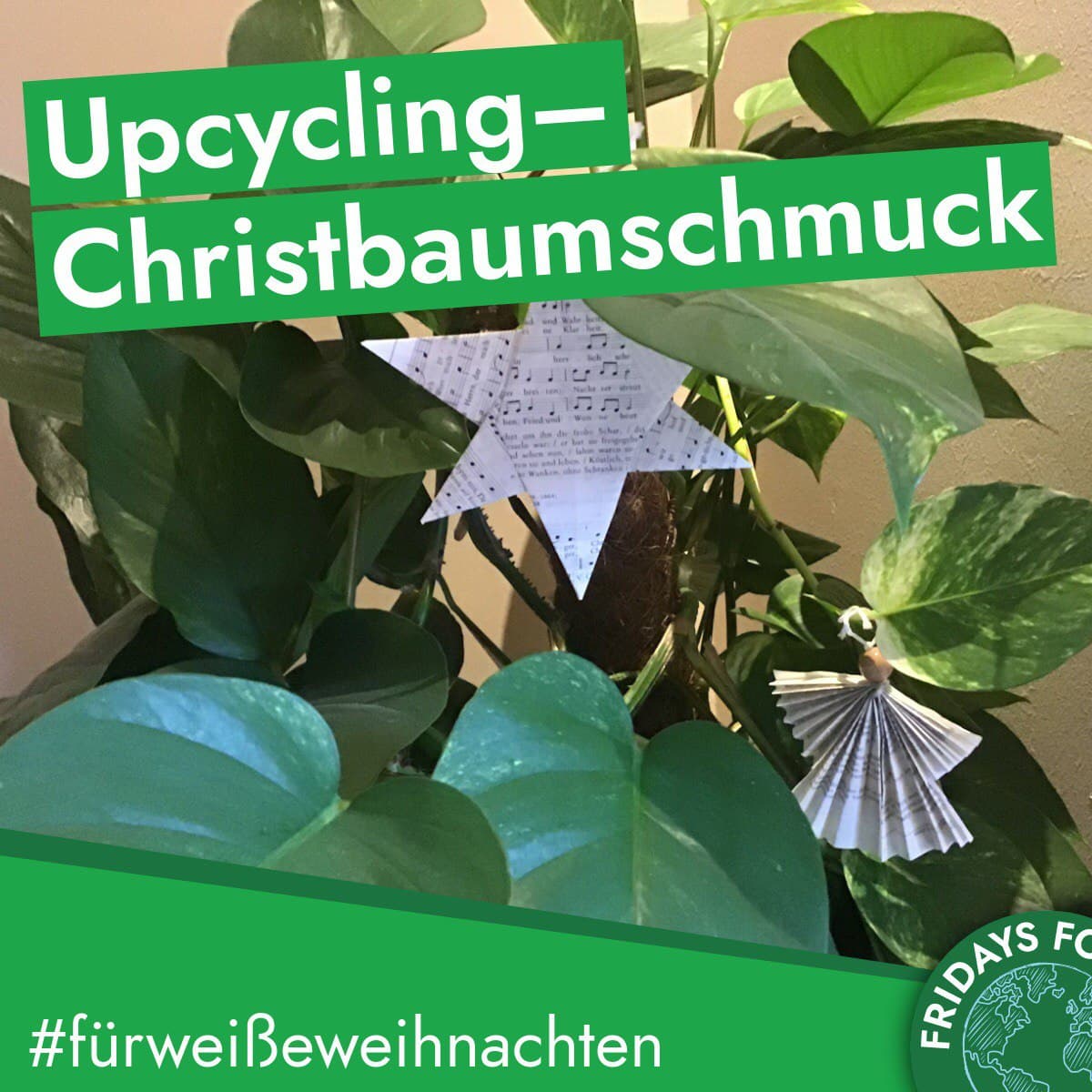 You are currently viewing Türchen 12: Anleitung für selbstgemachten nachhaltigen Christbaumschmuck