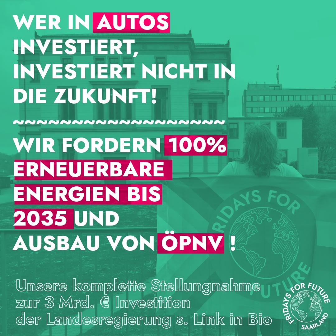 Read more about the article PRESSEMITTEILUNG: Wer in Autos investiert, investiert nicht in die Zukunft