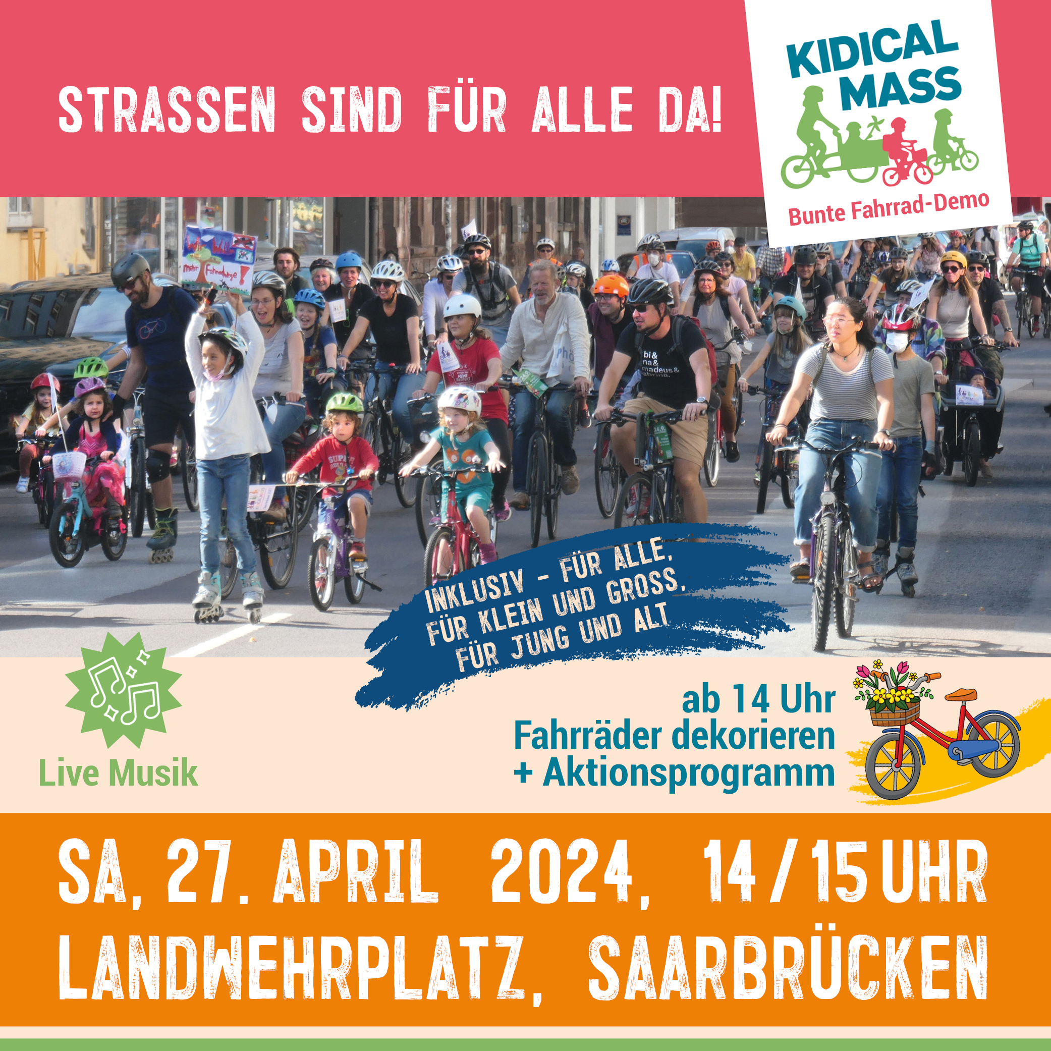 ADFC Saarland, Greenpeace Saar, Fridays for Future Saarland, Saarland for Future