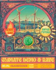 Mehr über den Artikel erfahren Pressemitteilung: Fridays for Future Saarland ruft zu Demo & Rave fürs Klima auf