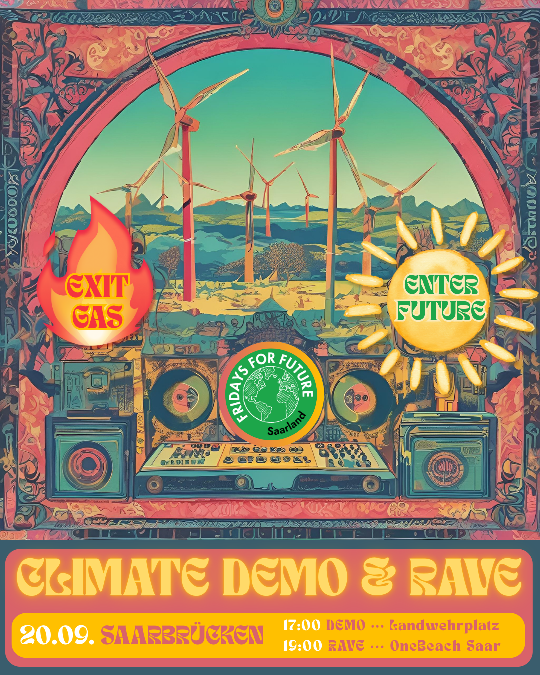 Mehr über den Artikel erfahren Pressemitteilung: Fridays for Future Saarland ruft zu Demo & Rave fürs Klima auf